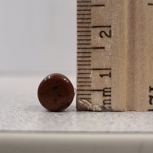Red Mahogany Obsidian Saddle Plugs 8mm 0g